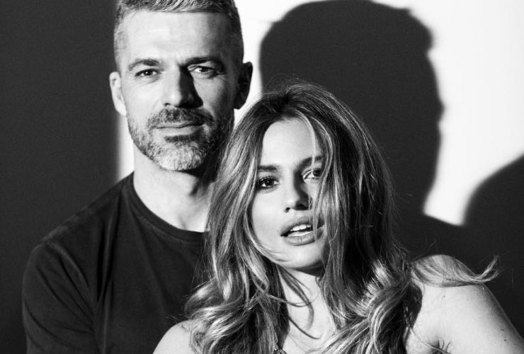 I due attori Cristina e Luca