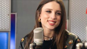 Angelina Mango durante un’intervista per Rds