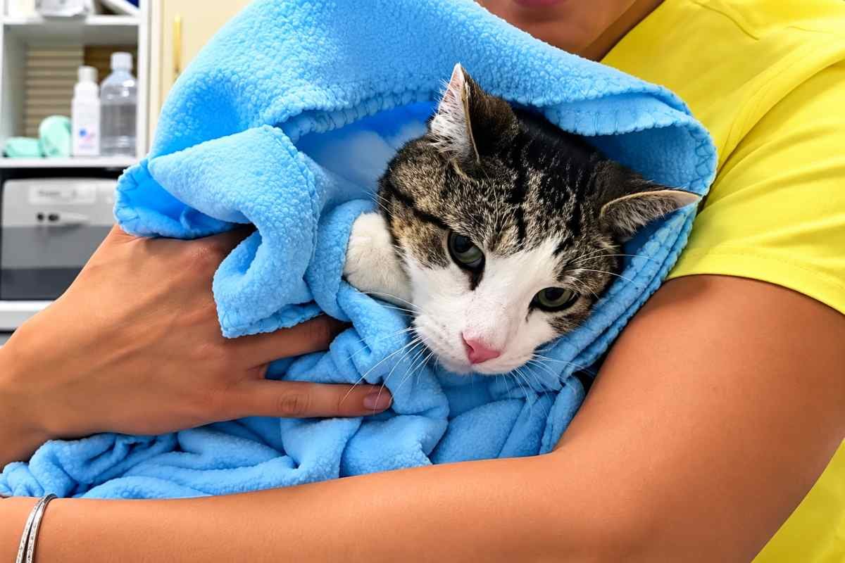 Pinky, il gatto di 24 anni che ha trovato una nuova famiglia dopo essere stato abbandonato